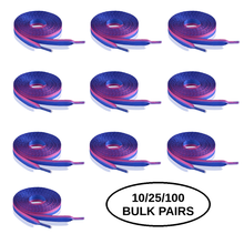 Load image into Gallery viewer, Bulk Pairs Bisexual Flag Shoe Laces - The Awareness Company