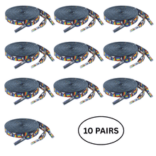 Load image into Gallery viewer, 10 Pairs Daniel Quasar Flag Shoe Laces - The Awareness Company
