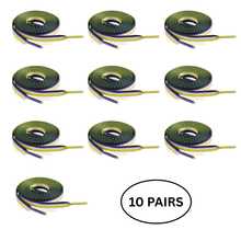 Load image into Gallery viewer, 10 Pairs Nonbinary Flag Shoe Laces - The Awareness Company