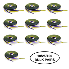 Load image into Gallery viewer, Bulk Pairs Nonbinary Flag Shoe Laces - The Awareness Company