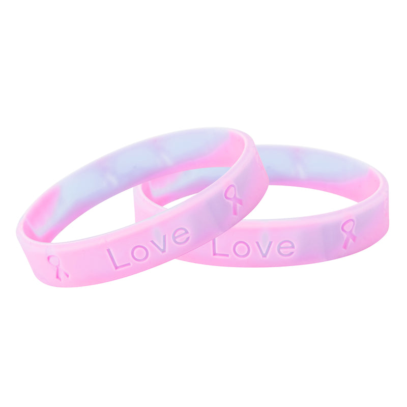 Pink & Blue Silicone Bracelets