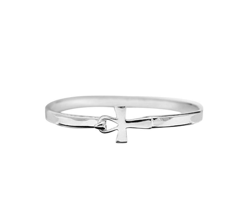 Elegant Cross Bangle Bracelets 