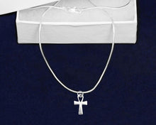 Load image into Gallery viewer, Elegant Silver Cross Necklaces 