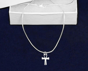 Elegant Silver Cross Necklaces 
