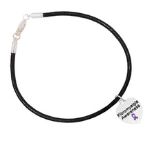 Load image into Gallery viewer, Bulk Fibromyalgia Charm Leather Cord Bracelets - The Awareness Company