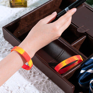 Red & Yellow We're In This Together Silicone Bracelets