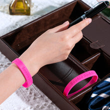 Load image into Gallery viewer, Boobie Buddies Pink Ribbon Silicone Bracelets