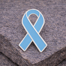 Load image into Gallery viewer, Light Blue Ribbon Awareness Pins