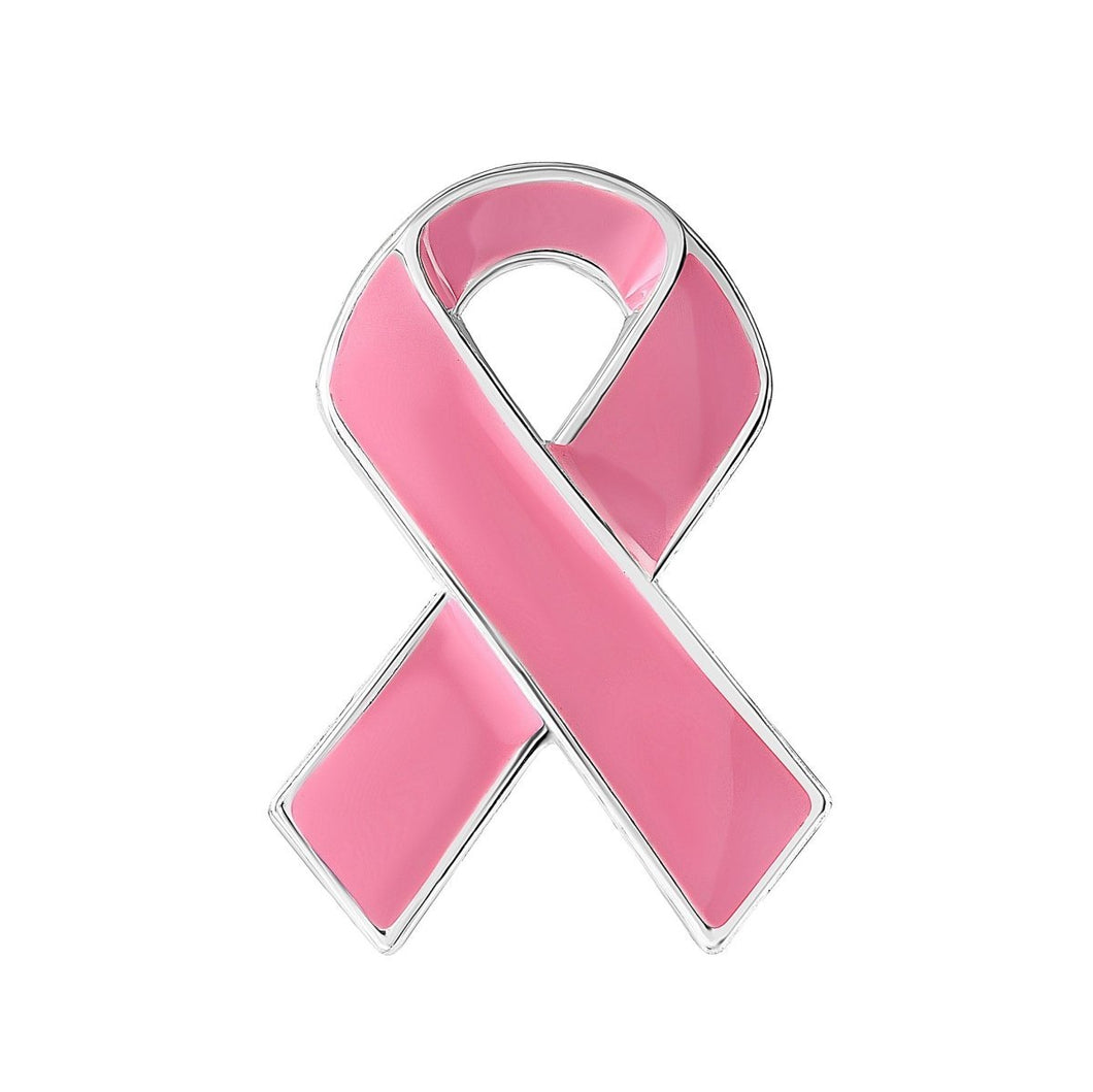 $1.85 ea - Breast Cancer Pink Ribbon Pins (25 Pack) - The Awareness Company