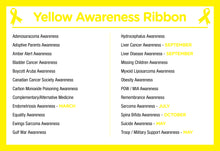 Load image into Gallery viewer, Bulk Yellow Silicone Bracelets for Bladder Cancer, Missing Children - The Awareness Company