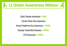 Load image into Gallery viewer, Light Green Silicone Bracelets for Celiac Disease - The Awareness Company