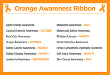 Load image into Gallery viewer, Large Orange Ribbon Charms