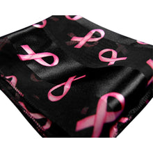 Load image into Gallery viewer, 25 Pack Breast Cancer Awareness Ribbon Scarves in Black - The Awareness Company