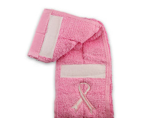 25 Pack Breast Cancer Pink Ribbon Football Athletic Towels - The Awareness Company