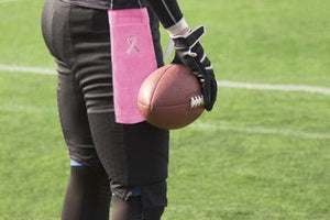 25 Pack Breast Cancer Pink Ribbon Football Athletic Towels - The Awareness Company