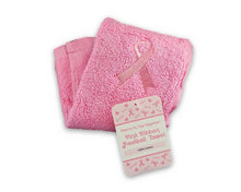 Load image into Gallery viewer, 25 Pack Breast Cancer Pink Ribbon Football Athletic Towels - The Awareness Company