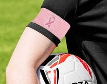 Load image into Gallery viewer, 25 Pack Breast Cancer Ribbon Armbands - The Awareness Company