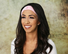 Load image into Gallery viewer, 25 Pack Breast Cancer Ribbon Headbands - The Awareness Company