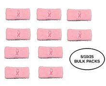 Load image into Gallery viewer, Bulk Pack Pink Ribbon Armbands - The Awareness Company