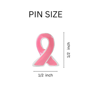 25 Pack Small Breast Cancer Awareness Lapel Pins - The Awareness Company