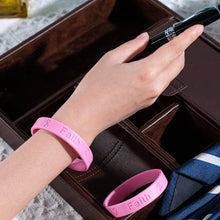 Load image into Gallery viewer, 25 Pink Breast Cancer Silicone Bracelets - The Awareness Company