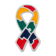 Load image into Gallery viewer, Bulk Autism Ribbon Pins Wholesale, Autism Awareness Pins