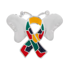 Load image into Gallery viewer, Bulk Butterfly Autism Ribbon Pins Wholesale, Bulk Awareness Jewelry