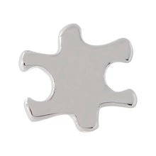 Load image into Gallery viewer, Bulk Silver Autism Awareness Puzzle Piece Shaped Pins, Autism Awareness