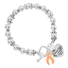 Load image into Gallery viewer, Peach Ribbon Where There is Love Bracelets