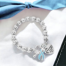 Load image into Gallery viewer, Light Blue Ribbon Where There is Love Bracelets