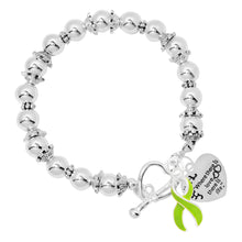 Load image into Gallery viewer, Lime Green Ribbon Where There is Love  Bracelets