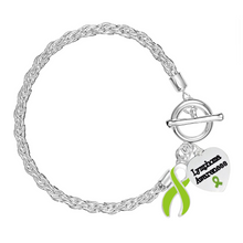 Load image into Gallery viewer, Lymphoma Awareness Lime Green Ribbon Rope Bracelets