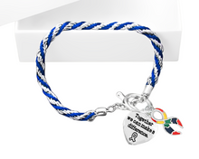 Load image into Gallery viewer, Autism Awareness Bracelets - Rope Style &quot;Together We Can Make a Difference&quot; (Bracelets) - The Awareness Company