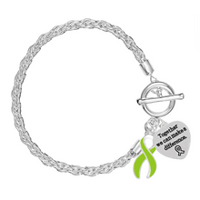 Load image into Gallery viewer, Lime Green Ribbon Make A Difference Rope Bracelets