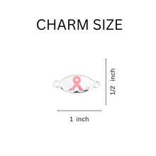 Load image into Gallery viewer, Pink Ribbon Stretch Bracelets for Breast Cancer Awareness Survivors - The Awareness Company