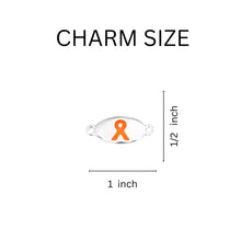 Load image into Gallery viewer, Bulk Stretchable Orange Ribbon Bracelets - The Awareness Company