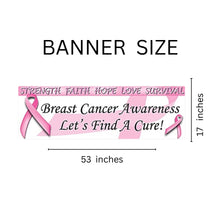Load image into Gallery viewer, Pink Ribbon Banners for Breast Cancer Awareness Events