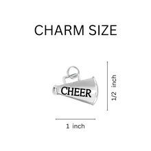 Load image into Gallery viewer, Megaphone Chunky Charm Bracelets | Bulk Cheer Team Jewelry