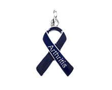 Load image into Gallery viewer, Dark Blue Ribbon Awareness Charms - The Awareness Company