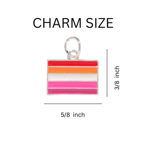 Lesbian Sunset Flag Hanging Charms
