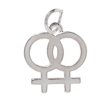 Load image into Gallery viewer, Bulk Same Sex Female Symbol Charms, LGBTQ, Gay Pride Jewelry - The Awareness Company