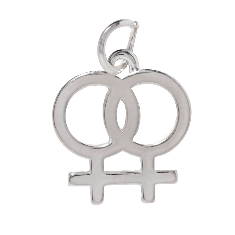 Bulk Same Sex Female Symbol Charms, LGBTQ, Gay Pride Jewelry - The Awareness Company