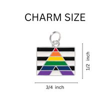 Load image into Gallery viewer, Bulk Straight Ally Rectangle Flag Partial Beaded Charm Bracelets, Gay Pride Jewelry - The Awareness Company