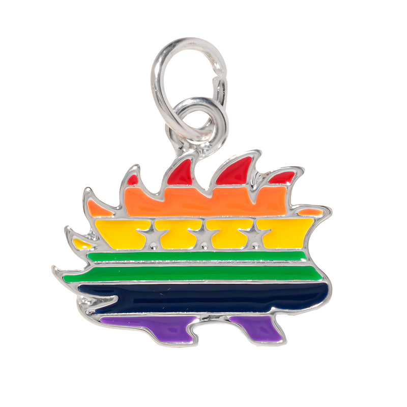 Bulk Libertarian Rainbow Porcupine Charms - The Awareness Company