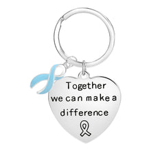 Load image into Gallery viewer, Light Blue Ribbon Key Chains