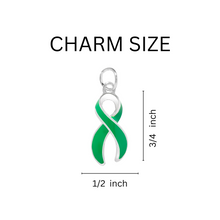 Load image into Gallery viewer, Bulk Green Ribbon Chunky Charm Bracelets - The Awareness Company