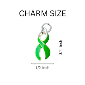 Bulk Green Ribbon Difference Charm Bracelets - The Awareness Company