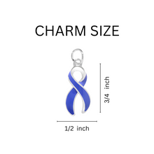 Load image into Gallery viewer, Bulk Periwinkle Ribbon Hanging Earrings - The Awareness Company