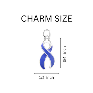 Bulk Periwinkle Ribbon Hanging Earrings - The Awareness Company