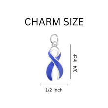 Load image into Gallery viewer, Bulk Periwinkle Ribbon Awareness Charms for Esophageal Cancer Awareness - The Awareness Company